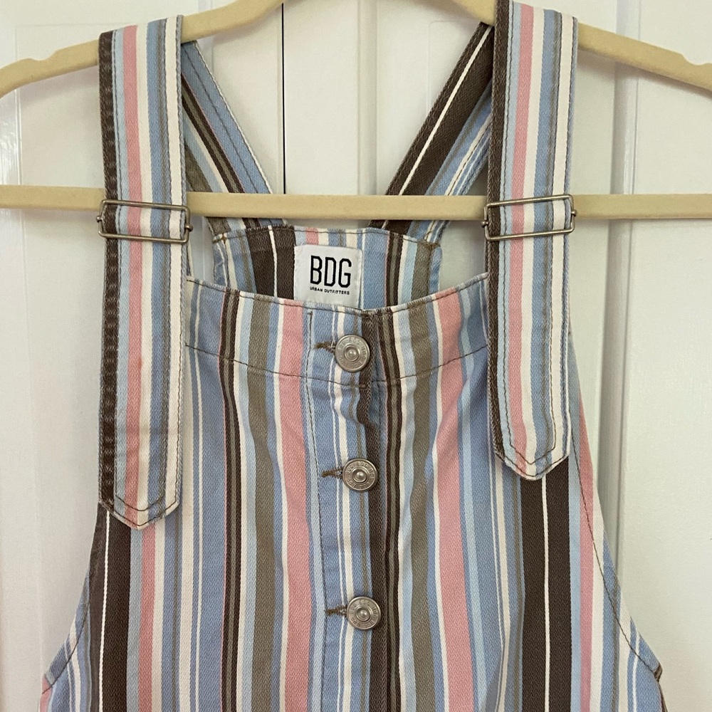 BDG UO Striped Overall Dress EUC Sz Small